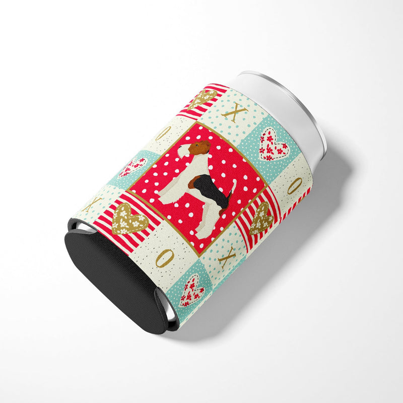 Fox Terrier Love Can or Bottle Hugger CK5928CC