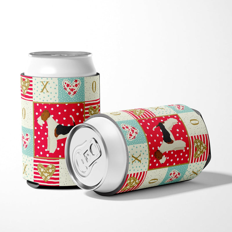 Fox Terrier Love Can or Bottle Hugger CK5928CC