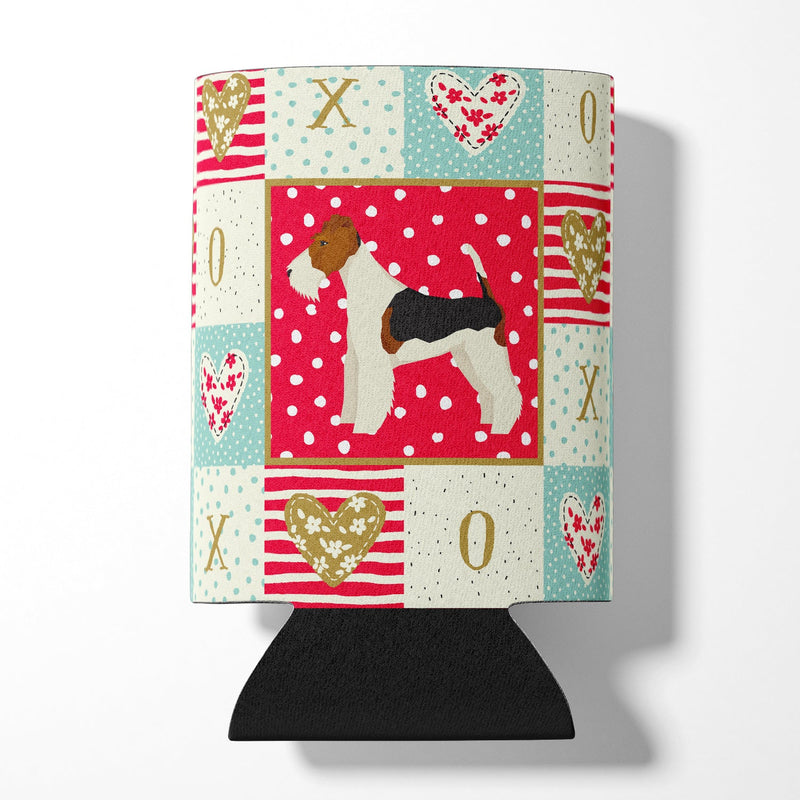 Fox Terrier Love Can or Bottle Hugger CK5928CC