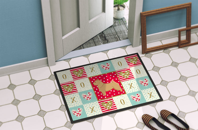 Norwich Terrier Love Doormat - 18x27 Decorative Floor Mat – Indoor/Outdoor Rug with Artistic Flair CK5941MAT
