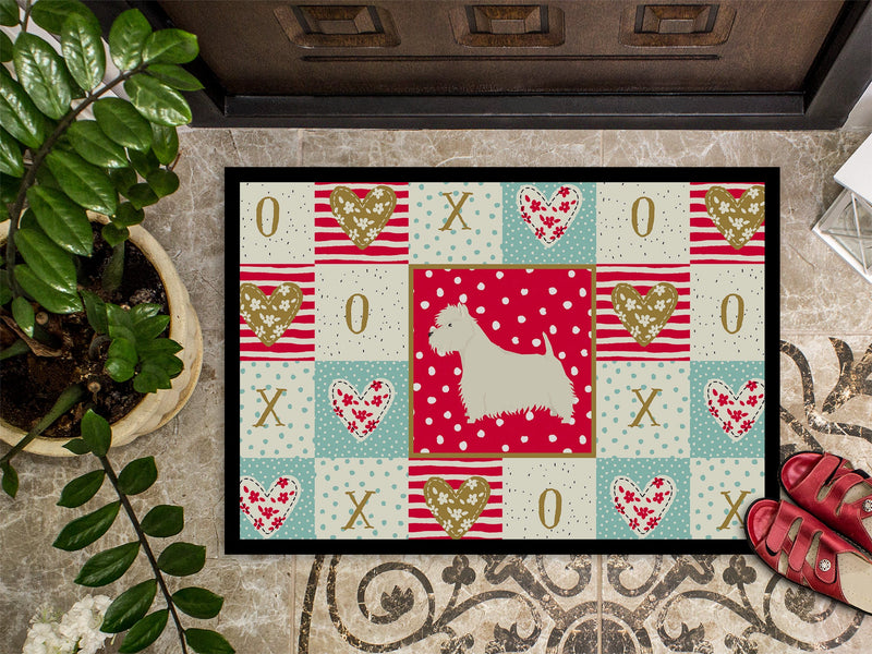 Westie Love Doormat - 24x36 Decorative Floor Mat – Indoor/Outdoor Rug with Artistic Flair CK5959JMAT