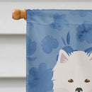 American Eskimo Welcome Flag Canvas House Size CK5964CHF