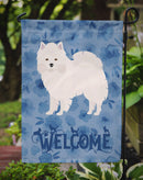 American Eskimo Welcome Garden Flag - Outdoor Decorative Yard Flag CK5964GF