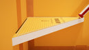 The Original Floating Corner Shower Bench Kit™ with Orange Waterproof Board