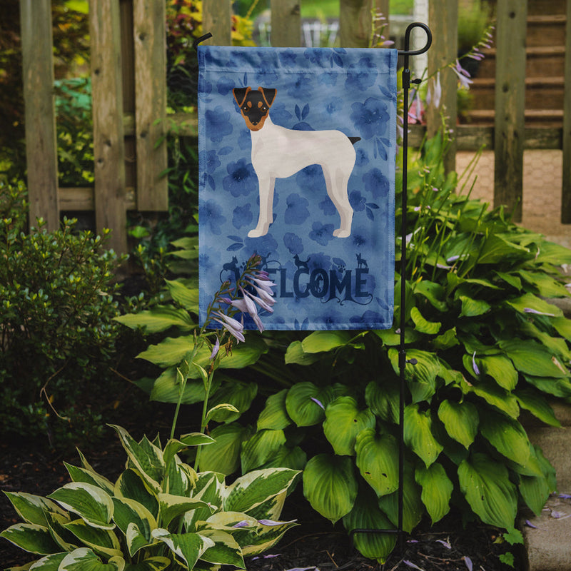 Japanese Terrier Welcome Flag Garden Size CK6007GF