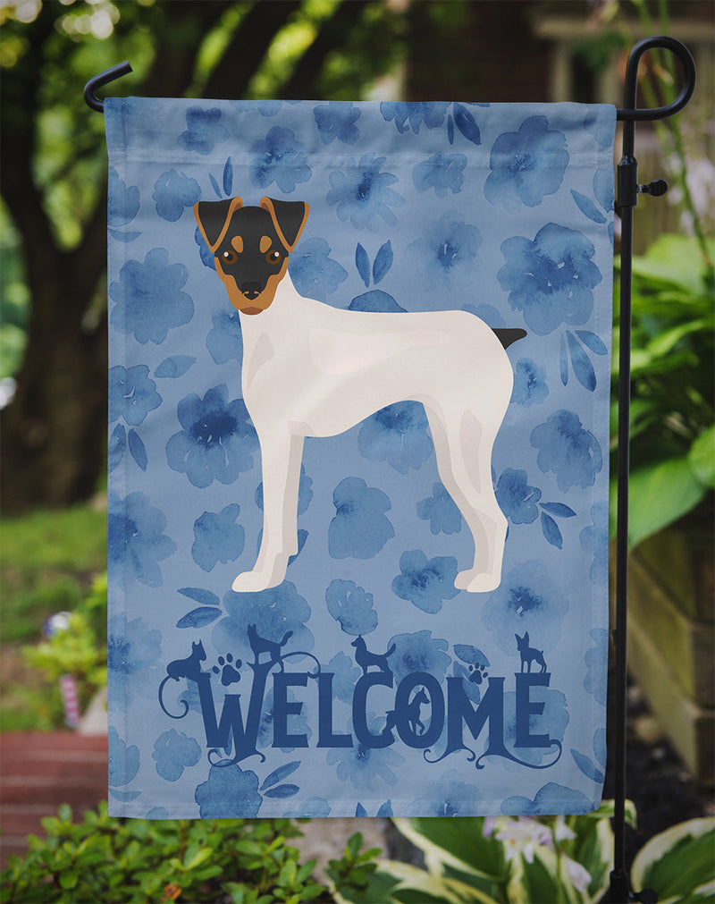 Japanese Terrier Welcome Flag Garden Size CK6007GF