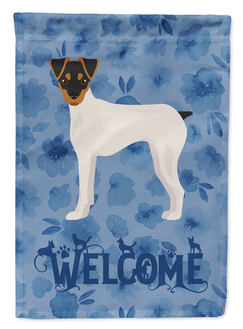 Japanese Terrier Welcome Flag Garden Size CK6007GF