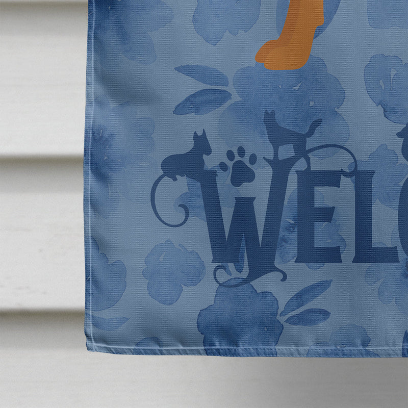 Manchester Terrier Welcome Flag Canvas House Size CK6018CHF