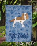 Blenheim Cavalier Spaniel Welcome Garden Flag – Decorative Outdoor Yard Flag CK6069GF