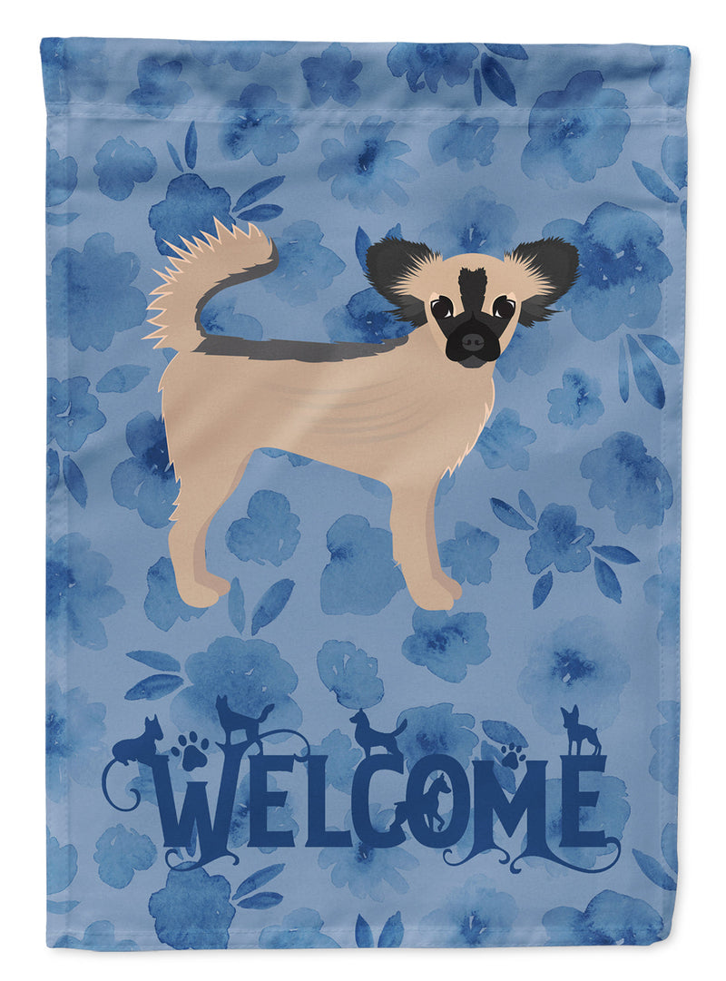 Longhair Chihuahua Welcome Flag Garden Size CK6088GF