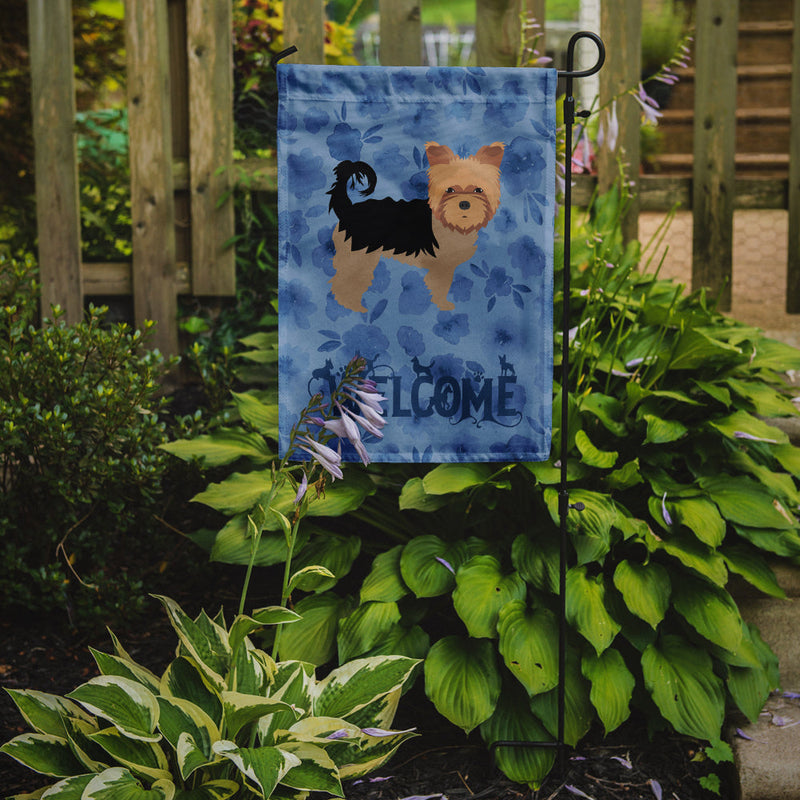 Yorkshire Terrier Welcome Flag Garden Size CK6107GF