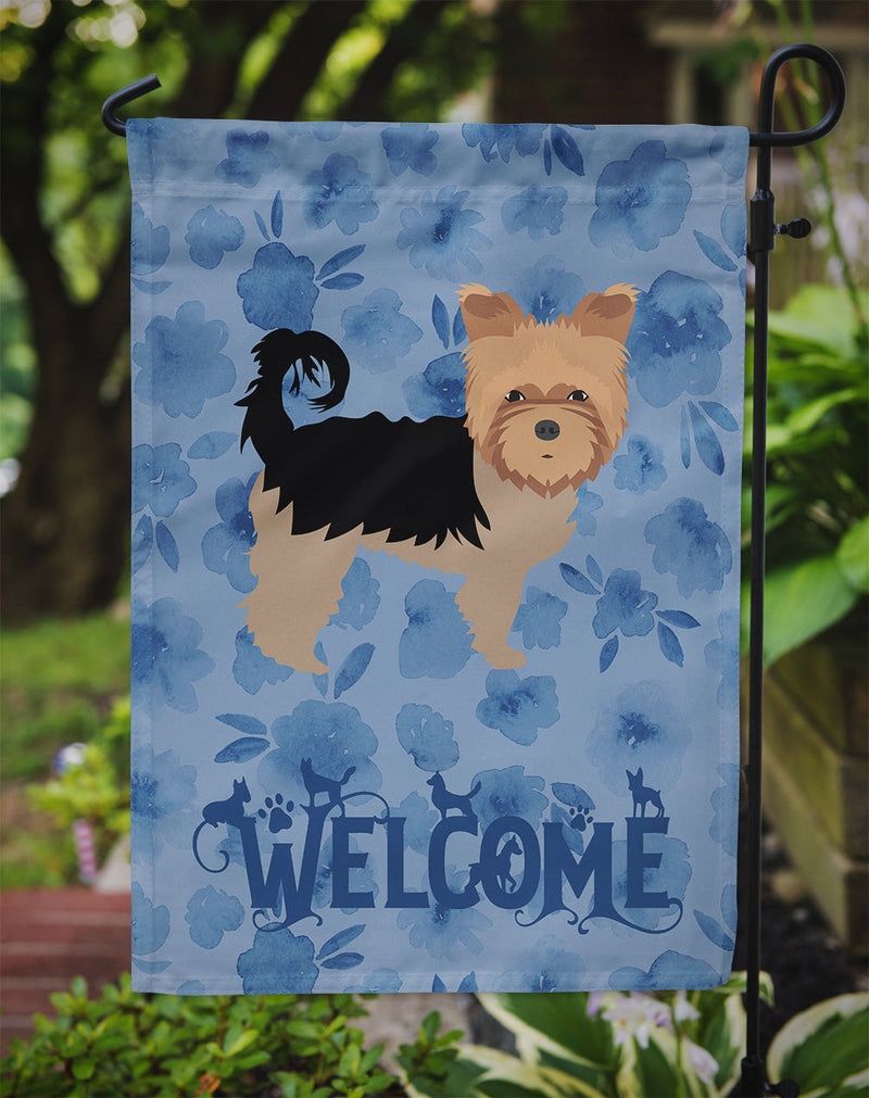 Yorkshire Terrier Welcome Flag Garden Size CK6107GF