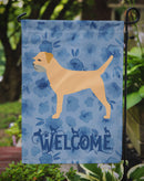 Border Terrier Welcome Garden Flag – Decorative Outdoor Yard Flag CK6116GF