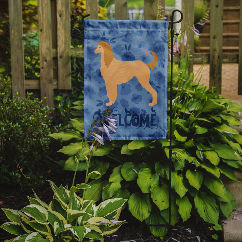 Afghan Hound Welcome Flag Garden Size CK6133GF