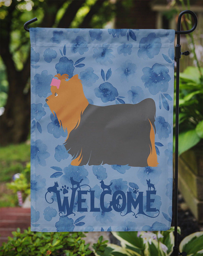 Yorkshire Terrier Yorkie Welcome Flag Garden Size CK6161GF