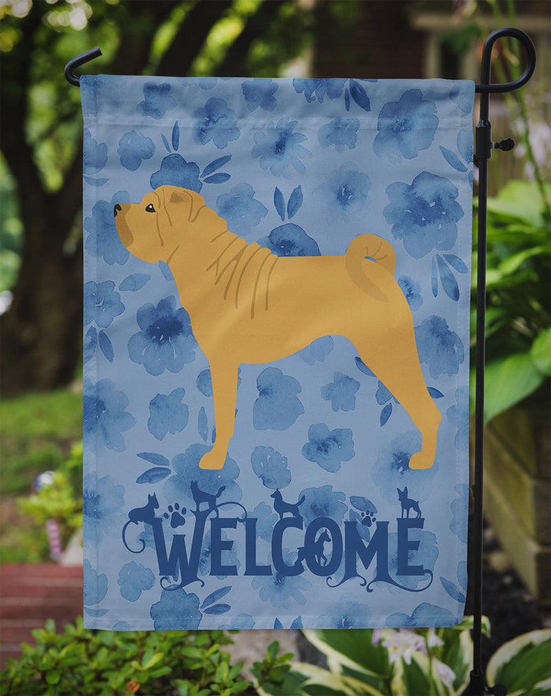 Shar Pei Welcome Flag Garden Size CK6179GF