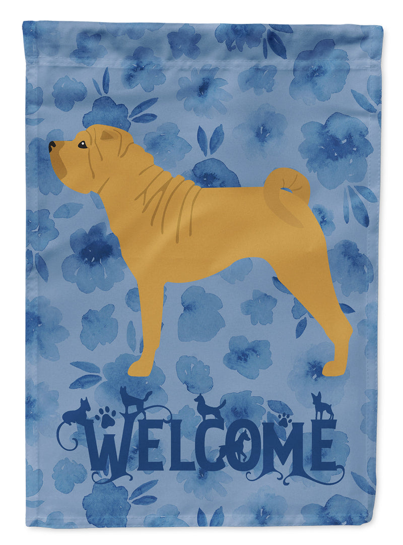 Shar Pei Welcome Flag Garden Size CK6179GF