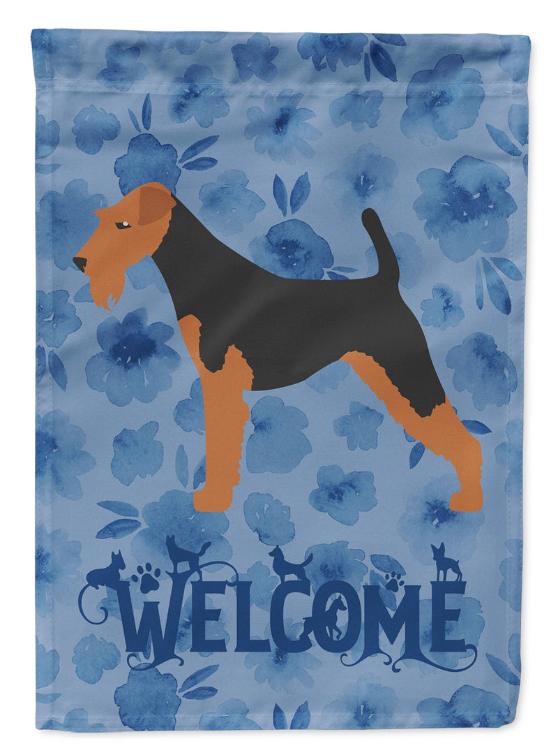 Airedale Terrier Welcome Flag Canvas House Size CK6184CHF