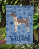 American Hairless Terrier Welcome Garden Flag – Decorative Outdoor Yard Flag CK6218GF