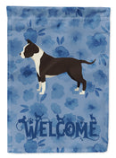 American Staffordshire Terrier Welcome Flag Canvas House Size CK6219CHF