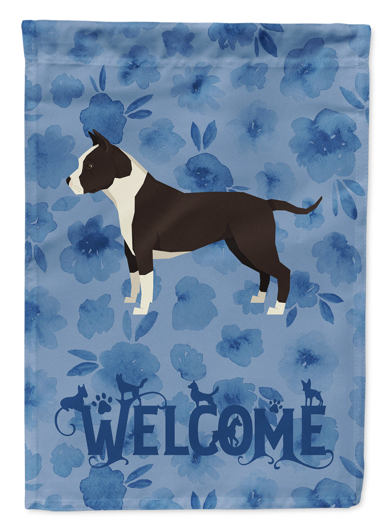 American Staffordshire Terrier Welcome Garden Flag – Decorative Outdoor Yard Flag CK6219GF