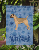 Border Terrier Welcome Garden Flag – Decorative Outdoor Yard Flag CK6227GF