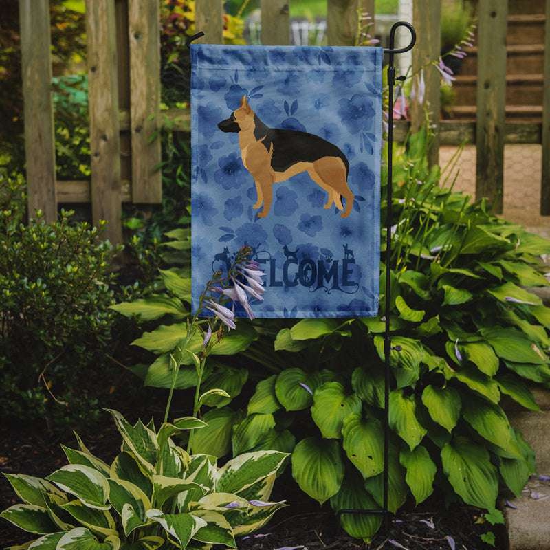 German Shepherd Welcome Garden Flag – Decorative Outdoor Yard Flag CK6244GF