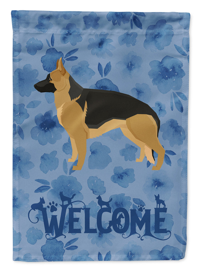 German Shepherd Welcome Garden Flag – Decorative Outdoor Yard Flag CK6244GF