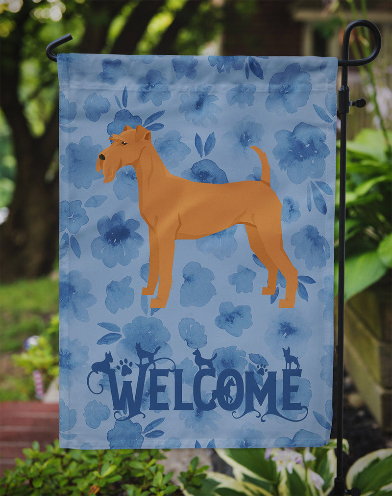 Irish Terrier Welcome Flag Garden Size CK6250GF