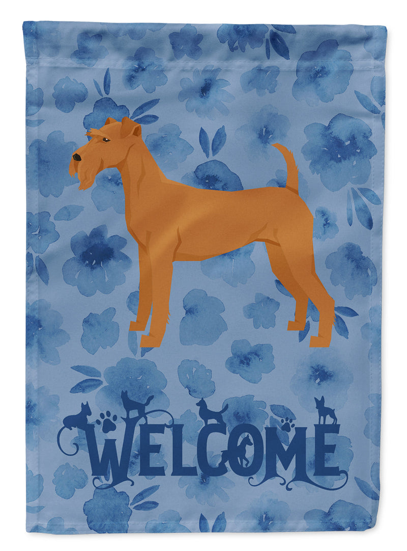 Irish Terrier Welcome Flag Garden Size CK6250GF