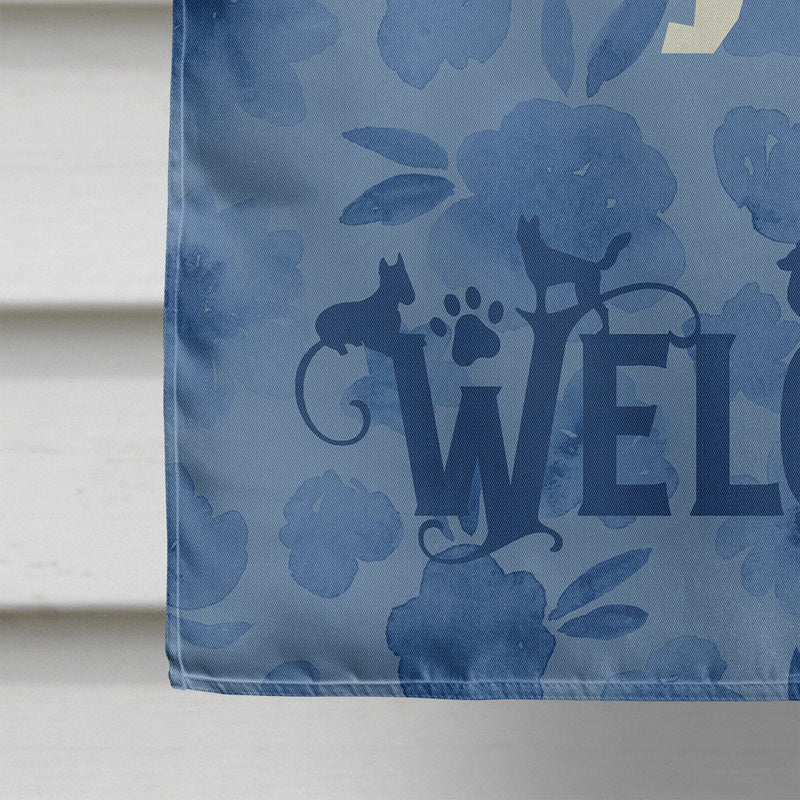 Jack Russell Terrier Welcome Flag Canvas House Size CK6251CHF