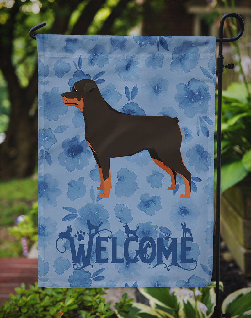 Rottweiler Welcome Flag Garden Size CK6262GF