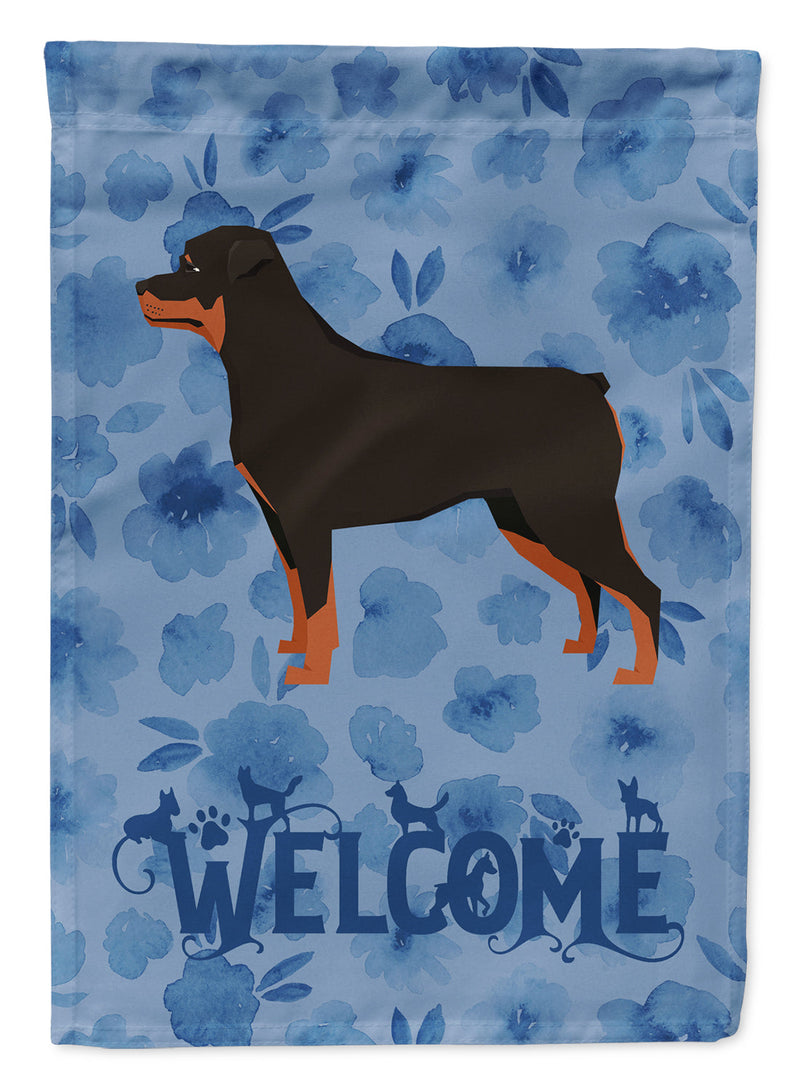 Rottweiler Welcome Flag Garden Size CK6262GF