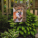 Akita Cowboy Dog Welcome Garden Flag – Western-Style Dog with Hat & Sunglasses CK6275GF