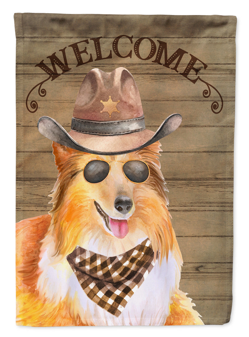 Sheltie Shetland Sheepdog Country Dog Flag Canvas House Size CK6359CHF