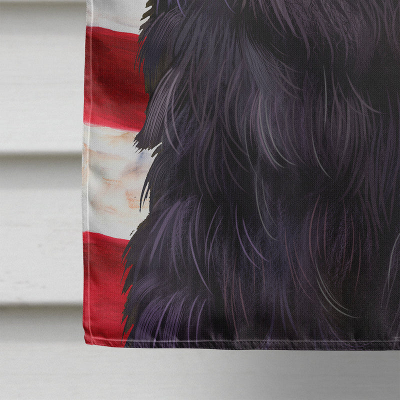 Affenpinscher American Flag Flag Canvas House Size CK6382CHF