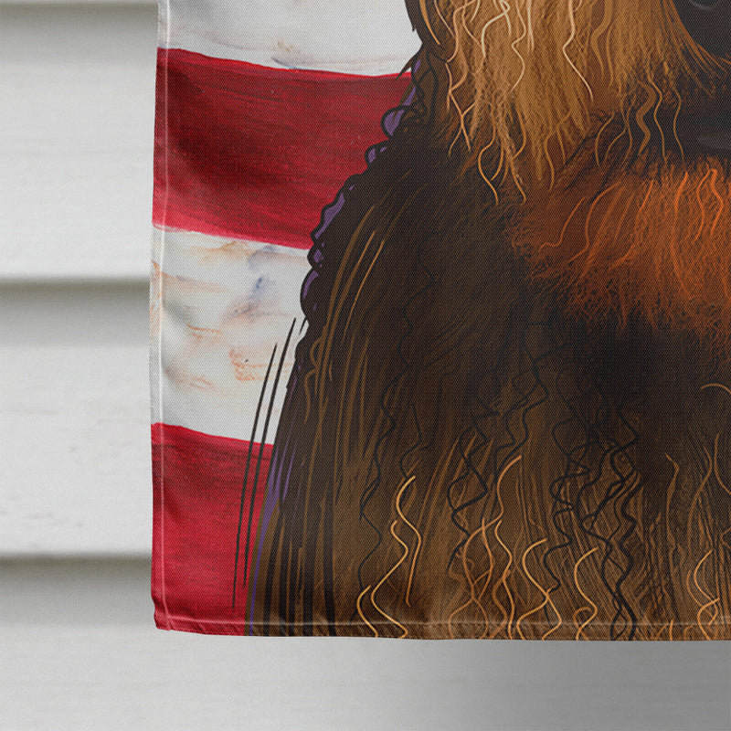 Airedale Terrier American Flag Flag Canvas House Size CK6385CHF