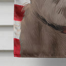 Akbash American Flag Flag Canvas House Size CK6386CHF