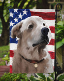 Akbash American Flag Garden Flag - Outdoor Decorative Yard Flag CK6386GF