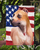 Alano Espanol American Flag Garden Flag - Outdoor Decorative Yard Flag CK6388GF