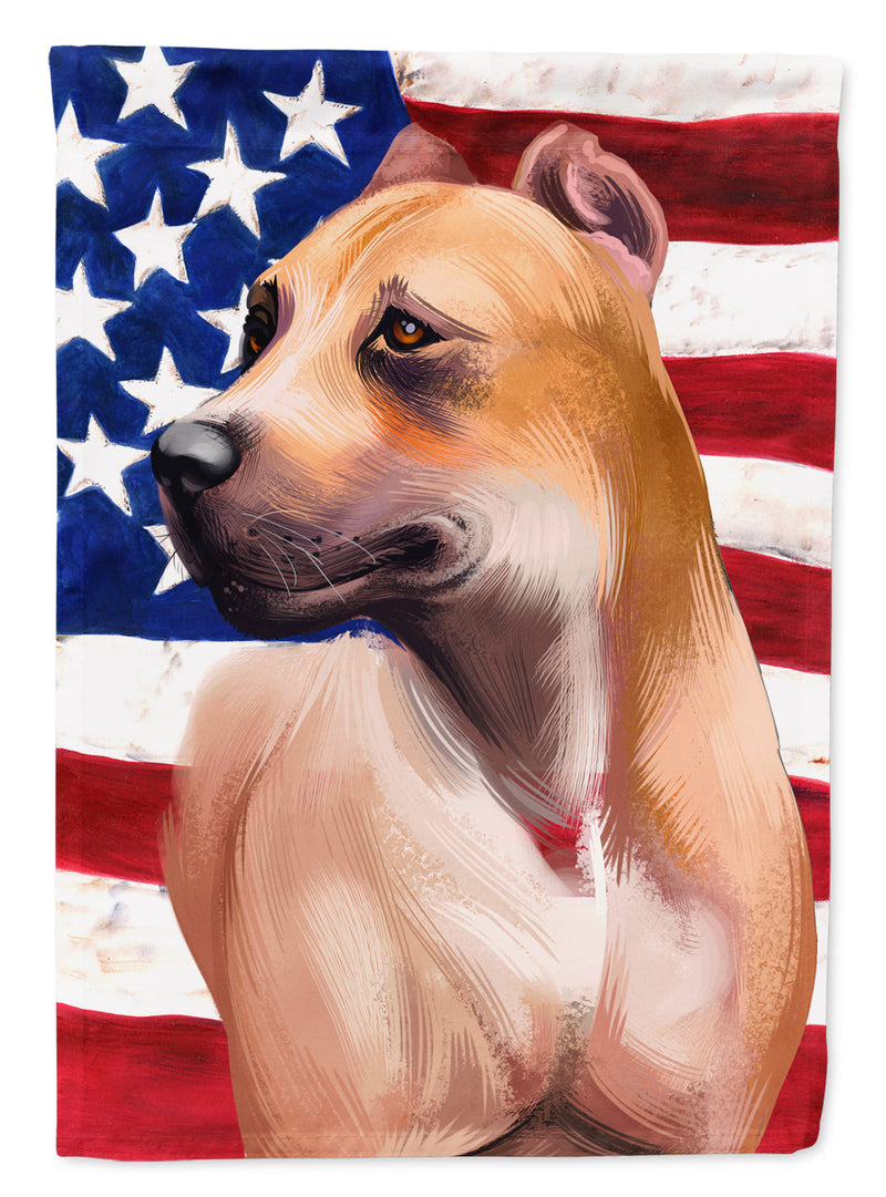 Alano Espanol American Flag Garden Flag - Outdoor Decorative Yard Flag CK6388GF