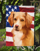 Alopekis Dog American Flag Garden Flag - Outdoor Decorative Yard Flag CK6391GF