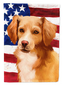 Alopekis Dog American Flag Garden Flag - Outdoor Decorative Yard Flag CK6391GF