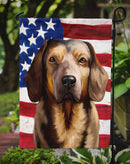Alpine Dachsbracke American Flag Garden Flag - Outdoor Decorative Yard Flag CK6392GF