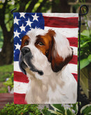 Alpine Mastiff American Flag Garden Flag - Outdoor Decorative Yard Flag CK6393GF