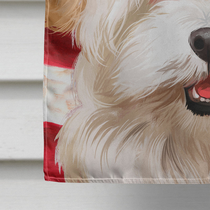 Alpine Spaniel American Flag Flag Canvas House Size CK6394CHF