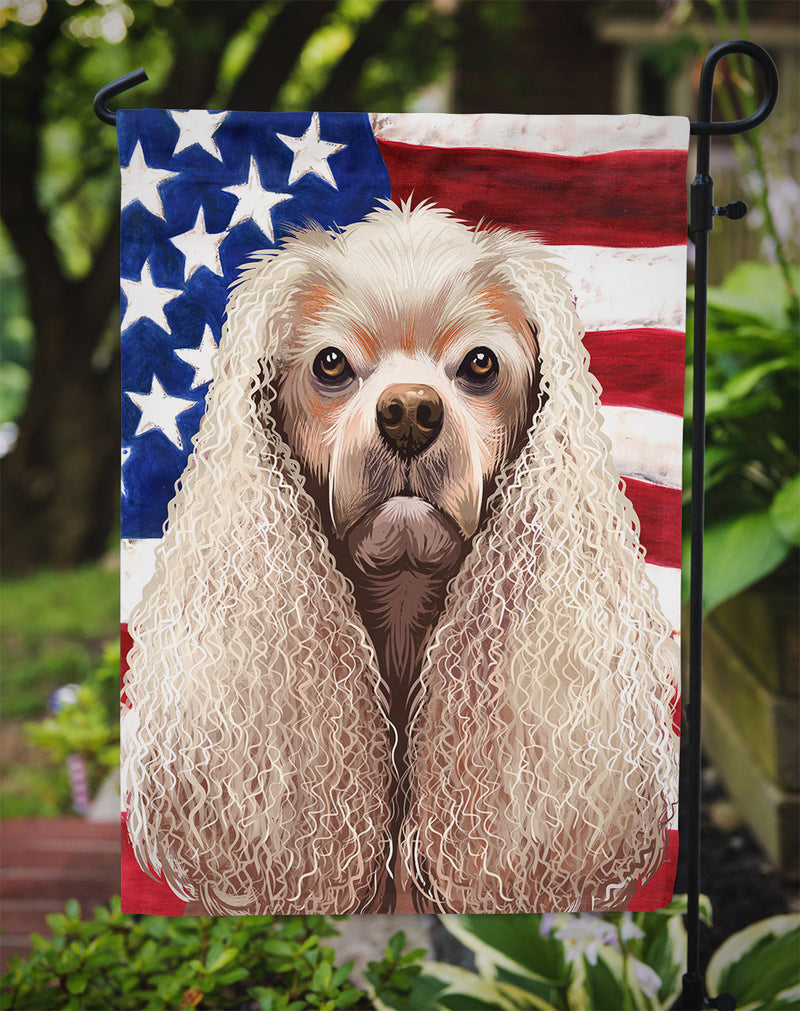 American Cocker Spaniel American Flag Flag Garden Size CK6396GF