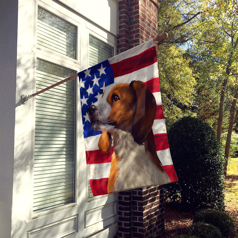 American English Coonhound American Flag Flag Canvas House Size CK6397CHF