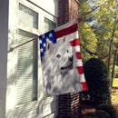 American Eskimo Dog American Flag Flag Canvas House Size CK6398CHF
