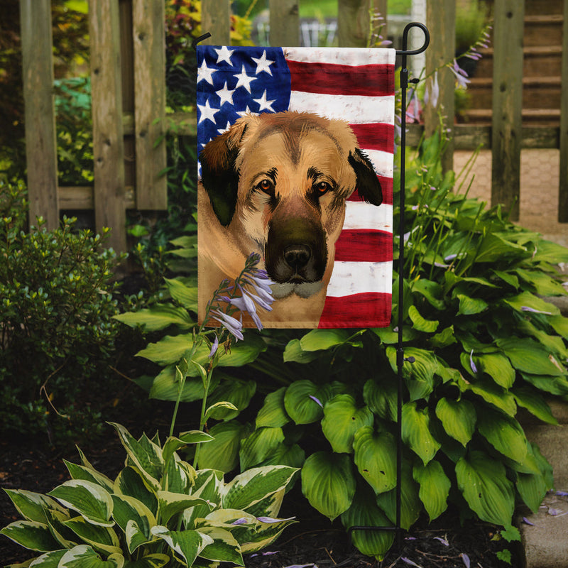 Anatolian Shepherd Dog American Flag Garden Flag - Outdoor Decorative Yard Flag CK6403GF